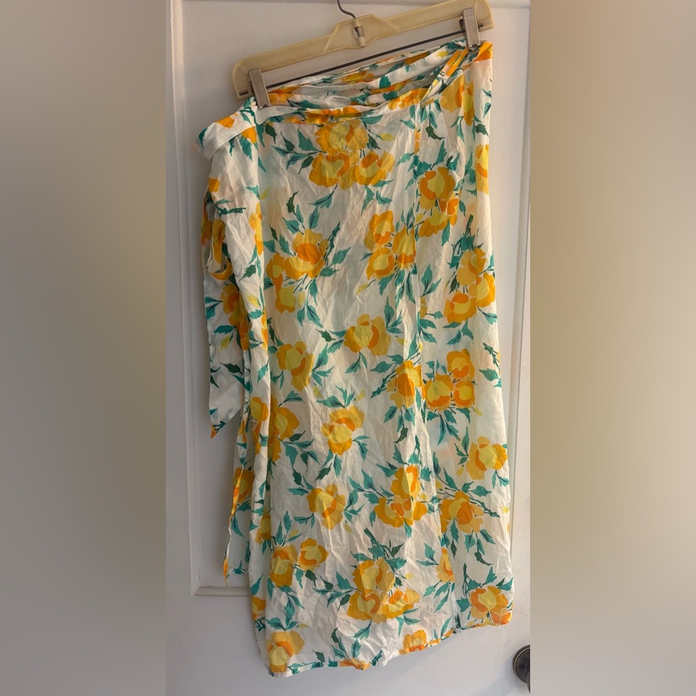 Jcrew Factory Tie sarong cover-up Size Large NWT - Picture 5 of 5